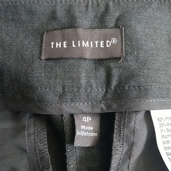 Limited Dark Grey Skinny Slacks Sz 4P - Picture 5 of 5